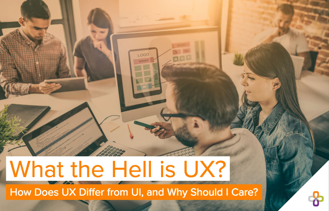 The difference between User Experience (UX) and User Interface (UI) graphic