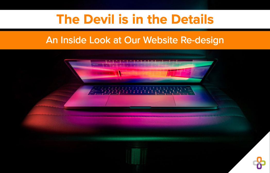 Website redesign graphic