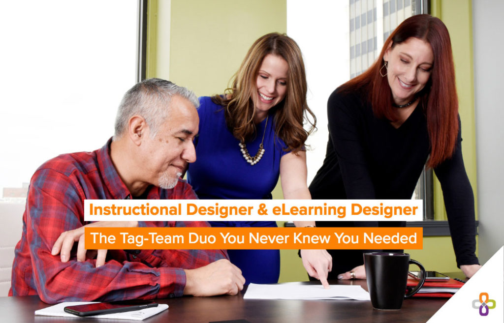 instructional designer and elearning designer graphic