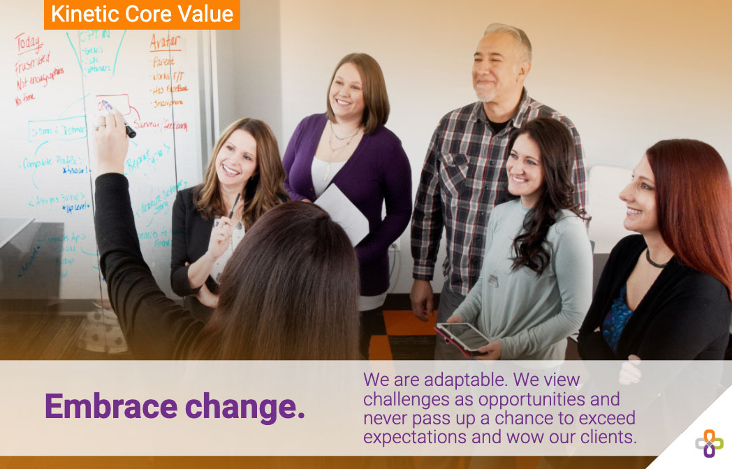 Kinetic Core Value - Embrace Change header graphic