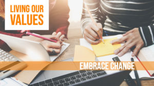 Living Our Values - Embrace Change feature image